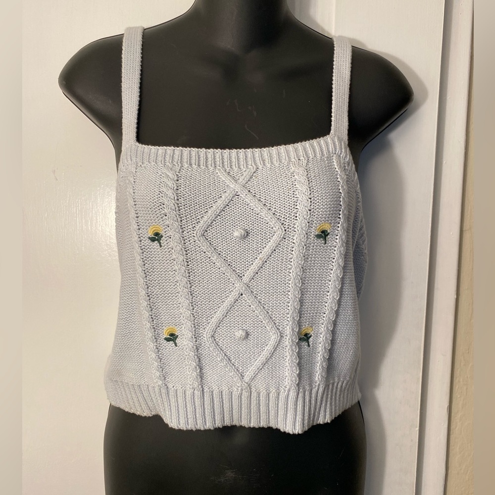 Knitted crop top
